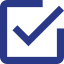 Icon of a checked box
